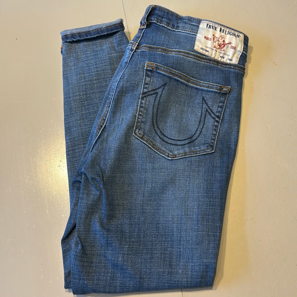 W31 True Religion Halle Hugh rise super skinny jeans